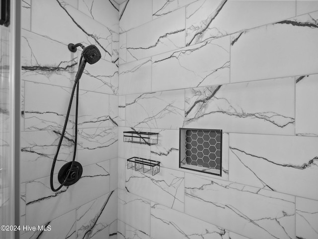 details with tiled shower