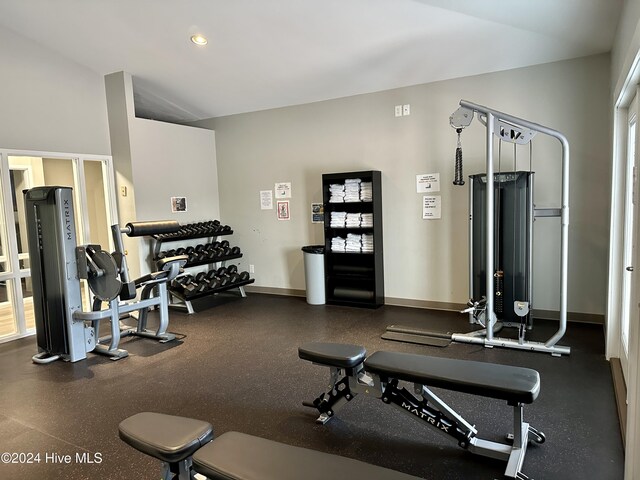 view of exercise room