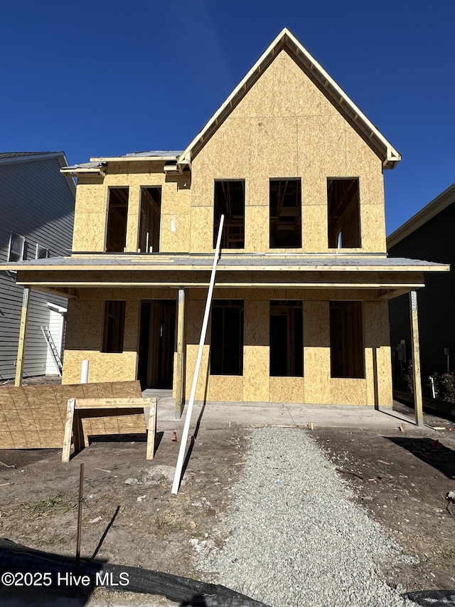 view of property in mid-construction