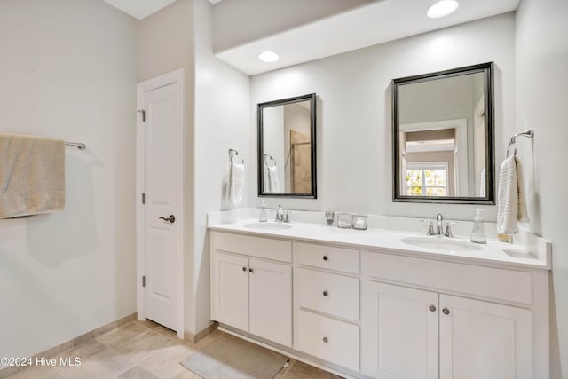 bathroom featuring vanity