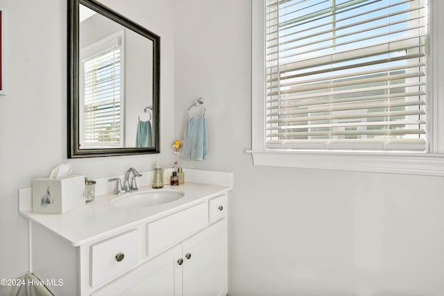 bathroom featuring vanity