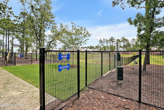 view of property's community featuring a lawn