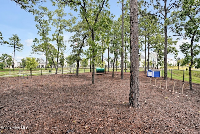 view of play area