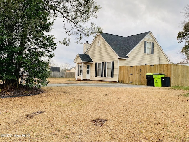 view of back of property