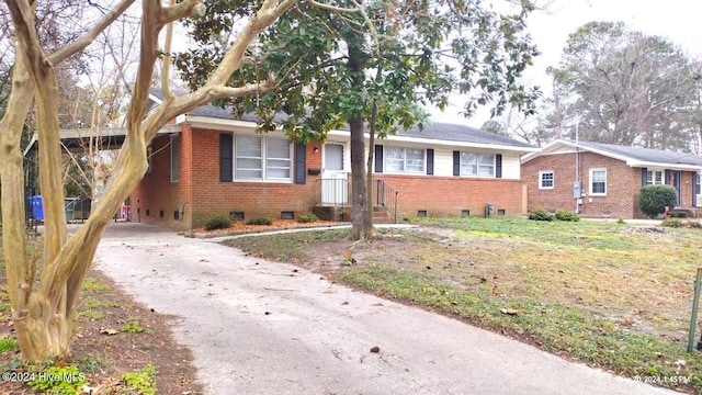 view of ranch-style home