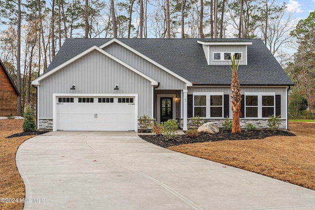 view of front of house featuring a garage