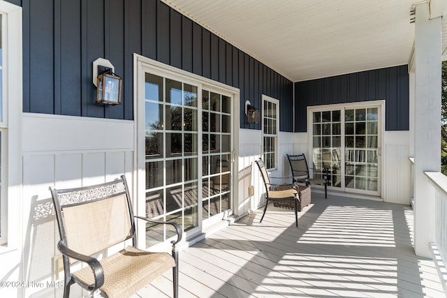 balcony with covered porch