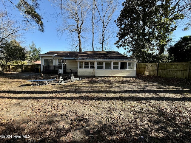 view of back of property