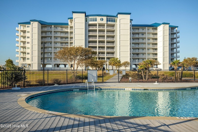 pool with fence