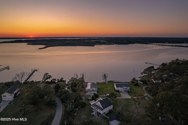 116 Marsh Breeze Dr, Beaufort, NC 28516 - aerial overview of property's location featuring a large body of water
