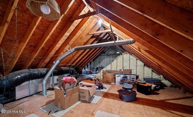 view of attic