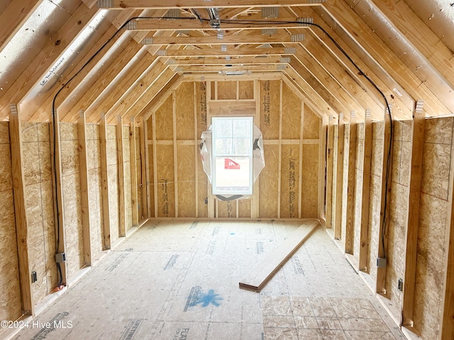 view of attic