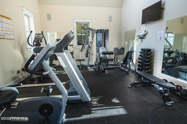 view of exercise room