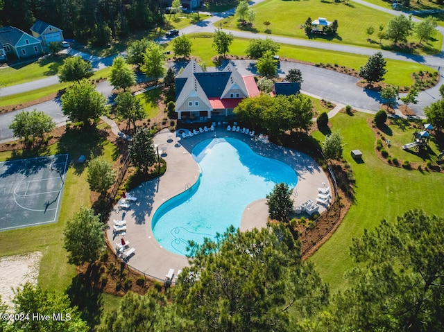 birds eye view of property