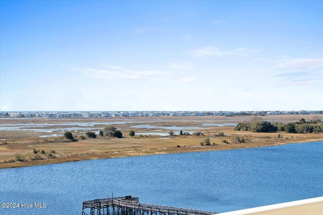 property view of water featuring a rural view