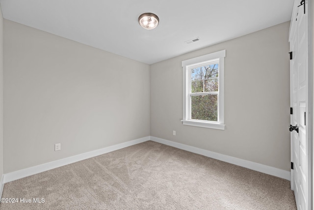 view of carpeted empty room