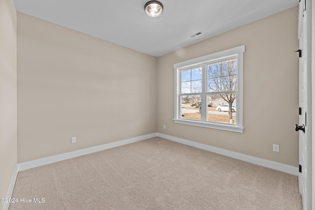 view of carpeted empty room