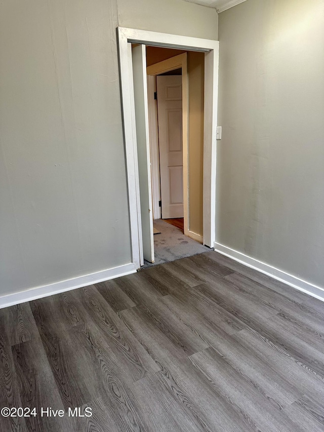 spare room featuring hardwood / wood-style floors