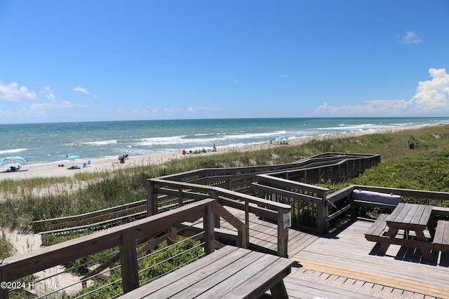 water view with a beach view