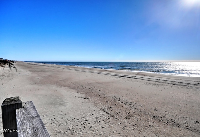 water view featuring a beach view