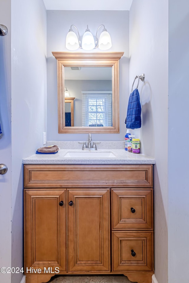 bathroom with vanity