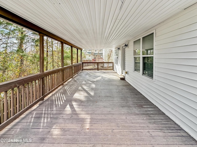 view of deck