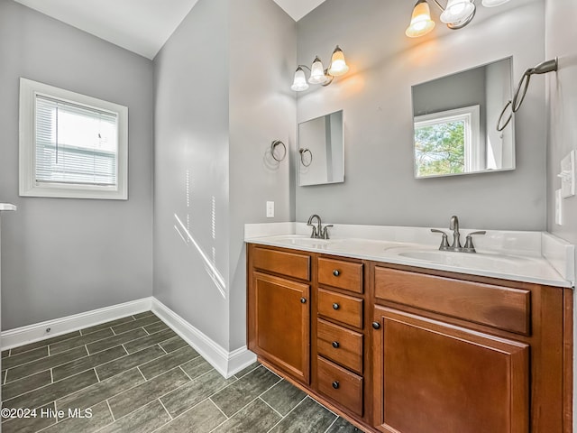 bathroom with vanity