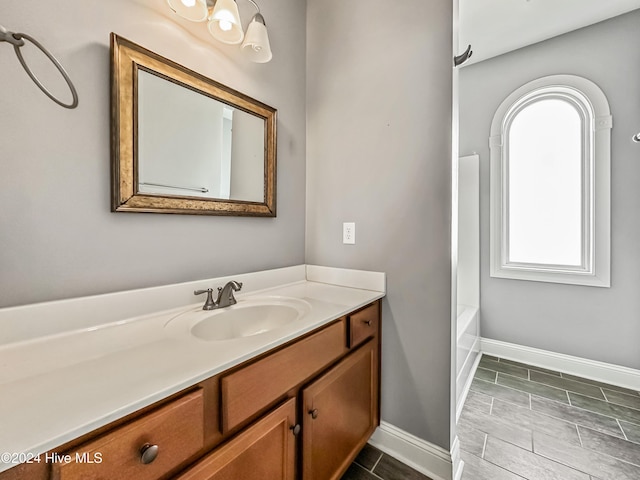 bathroom featuring vanity