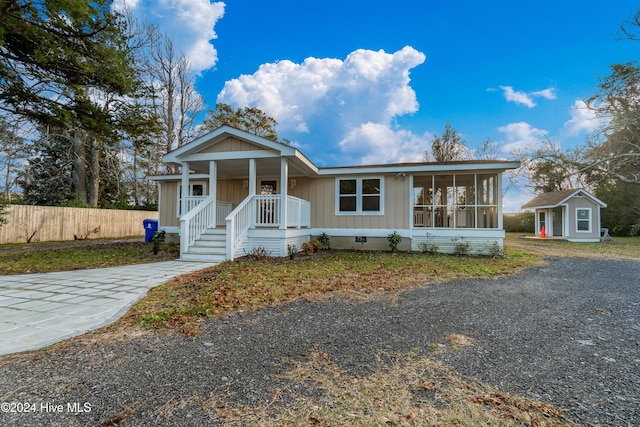 view of front of home