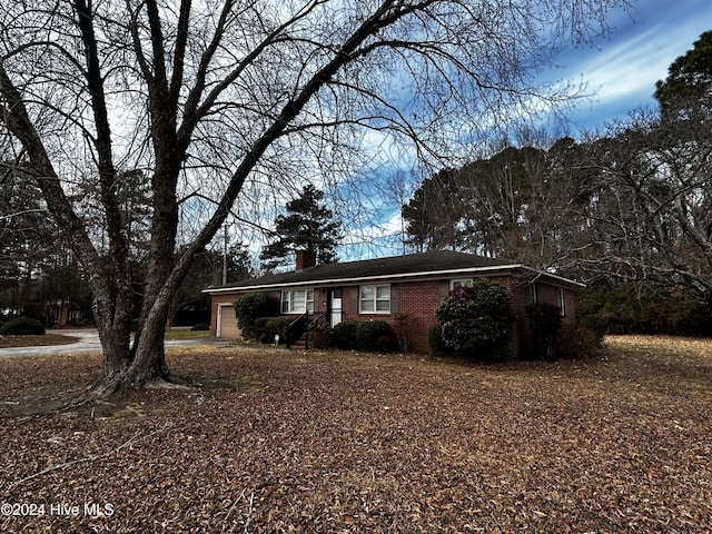 ranch-style house with a garage