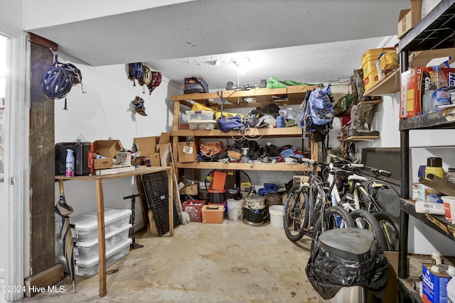 view of storage room