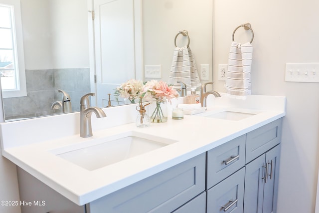 bathroom with vanity