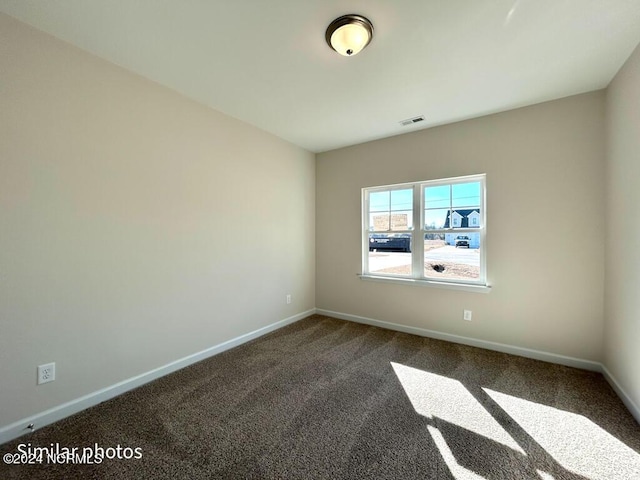 view of carpeted empty room