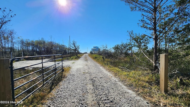 view of road