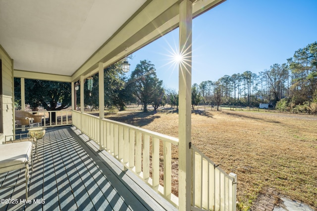 exterior space featuring a porch