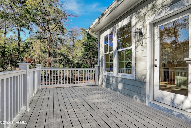 view of deck