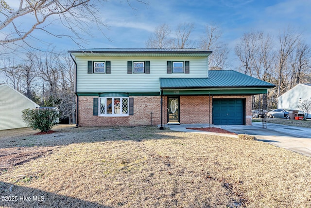 front of property featuring a garage