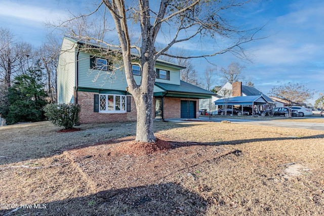 front of property featuring a garage