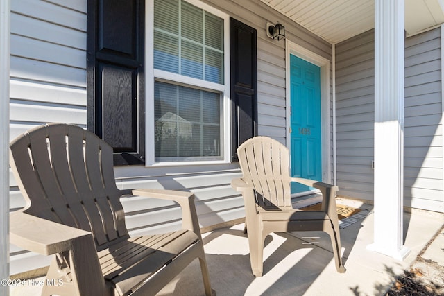 view of patio with covered porch