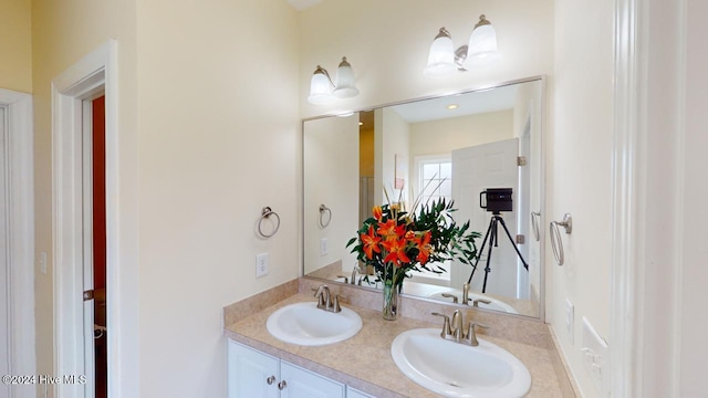 bathroom featuring vanity