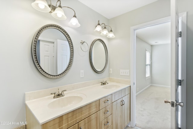 bathroom featuring vanity