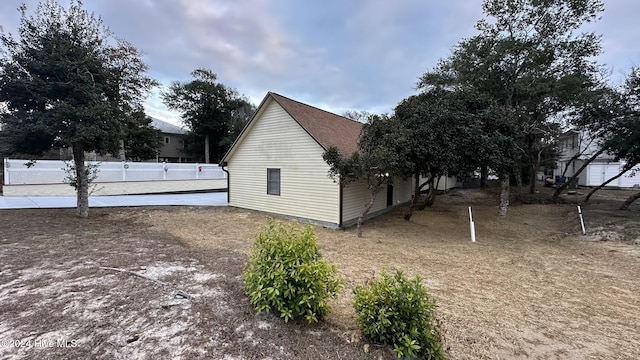 view of home's exterior