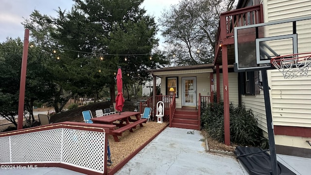 view of patio