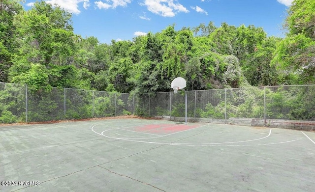 view of basketball court