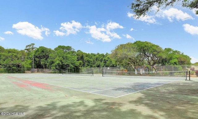 view of tennis court