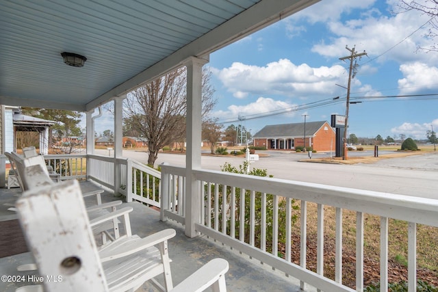 view of patio with covered porch