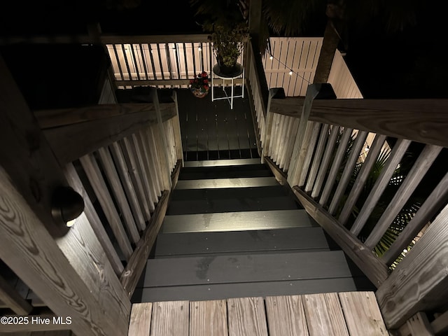 view of stairs