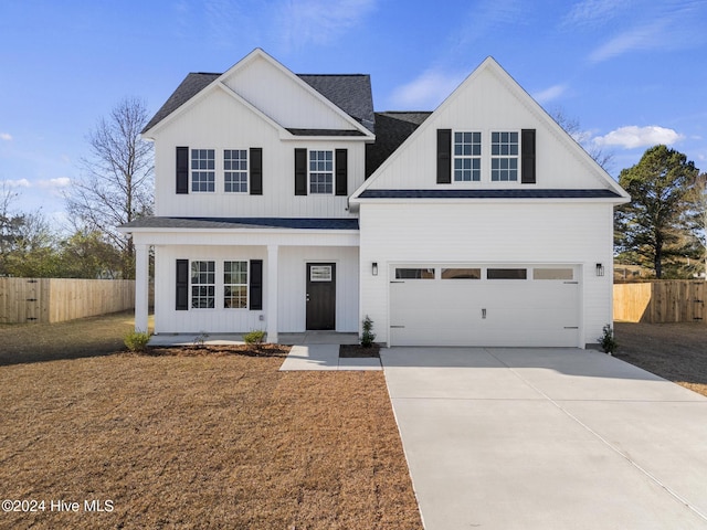 view of front of house featuring a garage