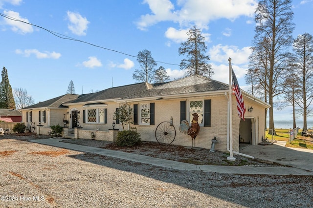 view of ranch-style house