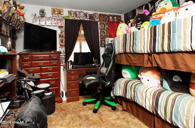 bedroom with carpet floors